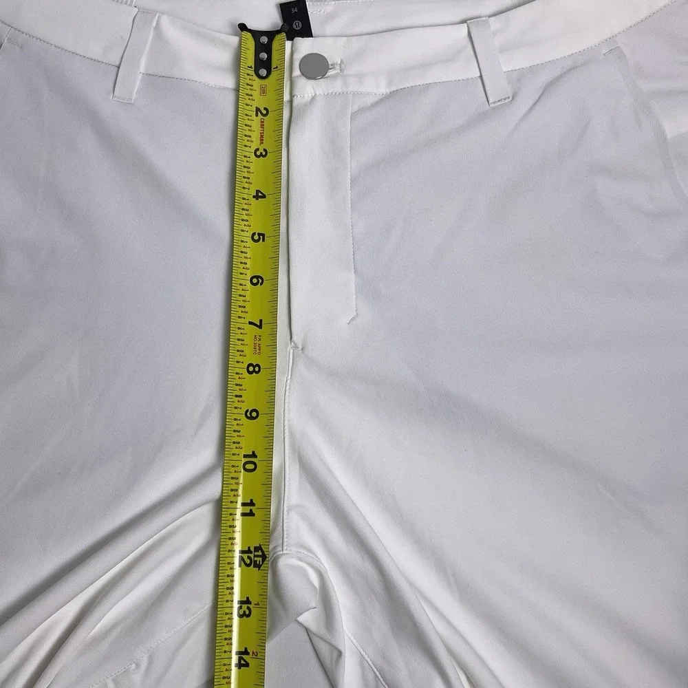 Lululemon Mens Size 34 White Bone Commission Golf Pants Performance Stretch - Picture 13 of 16